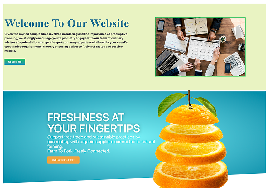 A cluttered, outdated website design shown above a clean, modern, professional website design